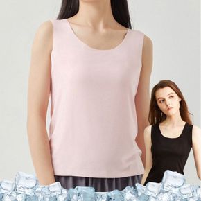 무봉제 쿨 이너런닝 겉티안나는 민소매 나시 3컬러