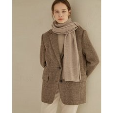 [24FW][Cashmere Blended] 베이지 멜란지 울캐시미어혼방 머플러 HIMU4F300I3