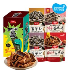 [P][동원] 양반 김부각 50g 찹쌀2개+새우2개+마늘2개+김치2개+ 김스낵 크리피스피롤 25g 1개(칠리or데리야끼)