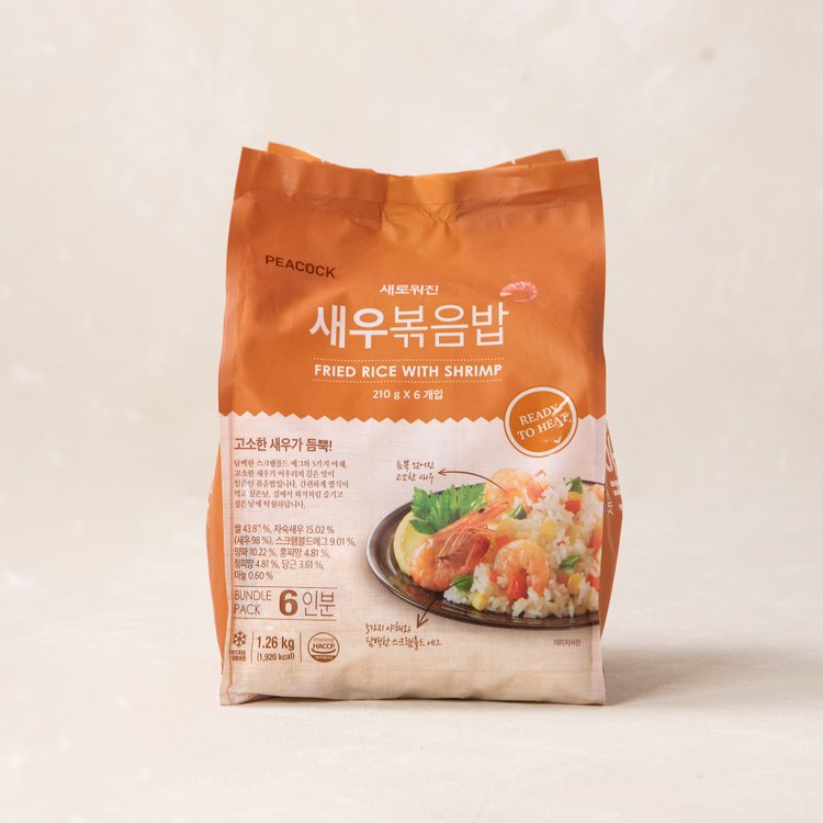 피코크 새우볶음밥 6입(210g*6), 믿고 사는 즐거움 SSG.COM 피코크 새우볶음밥 6입(210G*6), 믿고 사는 즐거움 Ssg.Com