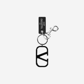 브이로고 키링 블랙 Valentino Vlogo Keyring Black