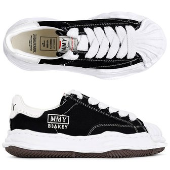 미하라야스히로 [부산점] 26SS 블랙 블레이키 OG 캔버스 스니커즈 BLAKEY A08FW735 BLACK