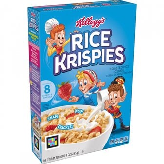  Rice Krispies라이스  크리스피  켈로그  라이스  크리스피  아침  시리얼  오리지널  255.1g