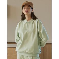 BASIC COLLAR SWEATSHIRT [MINT]