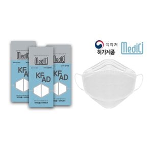 (국산 100매)메디치 비말차단 KF-AD 비말차단 마스크(10매입 x 10팩)