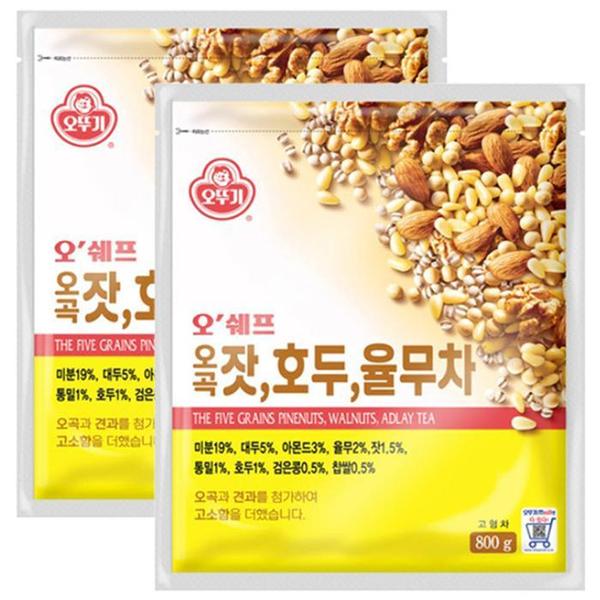 오뚜기 오쉐프 오곡잣호두율무차 800gx2개 (S11619581)