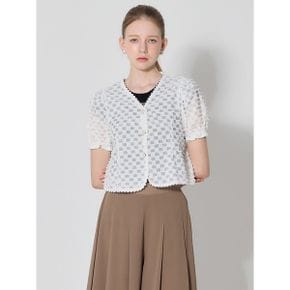 스퀘어 패턴 레이스 자켓 택가격 62000원_P402092808