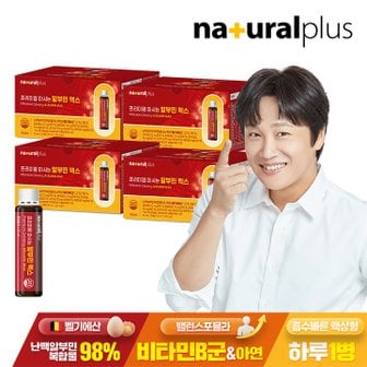 내츄럴플러스 프리미엄 마시는 난백 알부민 30개입 4박스(3,000ml) / 활력 비타민B 아르기닌 비타민C 아연