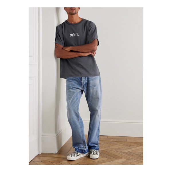 로고 프린트 코튼 저지 티셔츠 46376663162903276