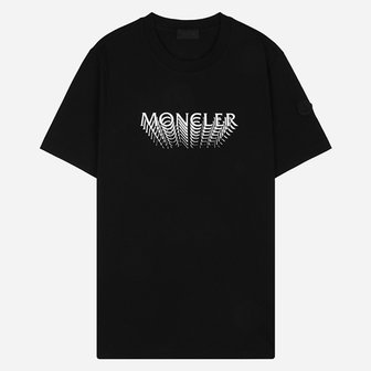 몽클레르 [시흥점] [몽클레어]6S 8C00022 89AYW 999 남성 로고 프린팅 반팔 티셔츠 블랙