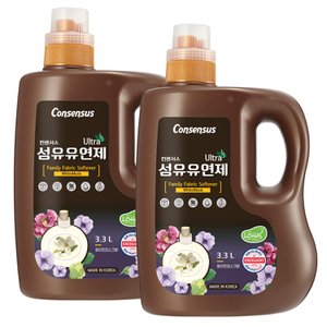 컨센서스 고농축 순한 섬유유연제 화이트머스크 3.3L x2개