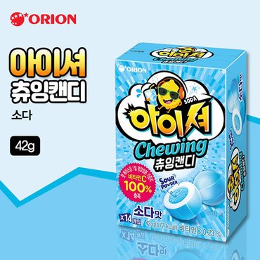 오리온 아이셔 츄잉캔디 소다 케이스(42g)