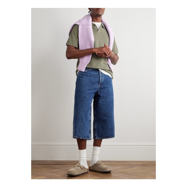 NN.07 폴 3462 오가닉 코튼 리오셀 혼방 피케 폴로 셔츠 그린 46376663162842687