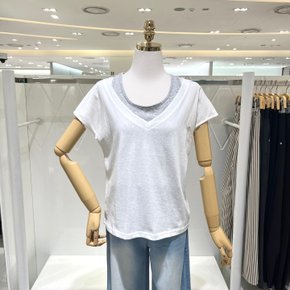 AK수원점 밸리걸 배색 레이어드 티셔츠 504750
