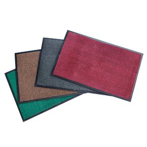 도트 무지 현관매트 60X90cm 브라운