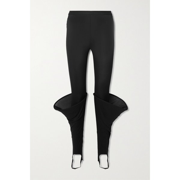Crepe Stirrup Leggings 블랙 1647597276090534