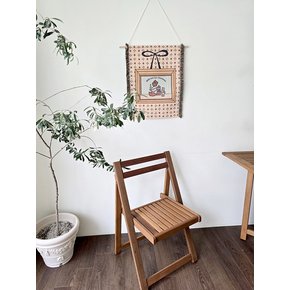 리틀 피크닉 아트 우드 족자 패브릭 월데코 벽걸이 태피스트리 40x55