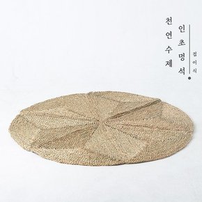 친자연주의 핸드메이드 천연 인초 멍석 러그 라탄 카페트 대형(접이식)