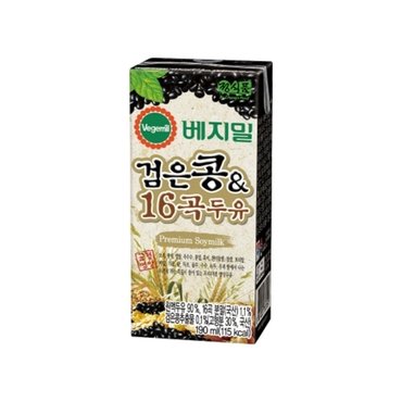  정식품 베지밀 검은콩과 16곡 두유 190ml 24개