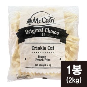 크링클컷 2kg 주름감자 줄무늬감자 (코리아타임스퀘어)
