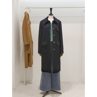 ZOOC [파주점] 쥬크 주크 벨벳카라 캐시혼방 금장단추 코트 V254PSH936
