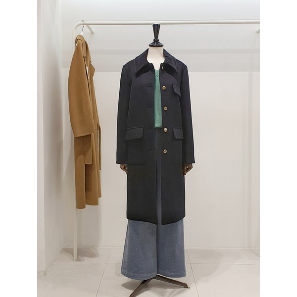 [파주점] 쥬크 주크 벨벳카라 캐시혼방 금장단추 코트 V254PSH936