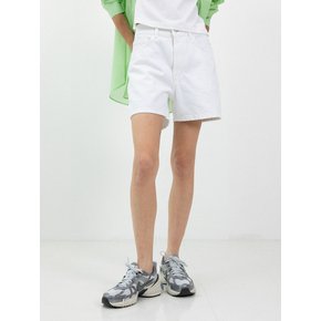 Leau denim shorts_off white