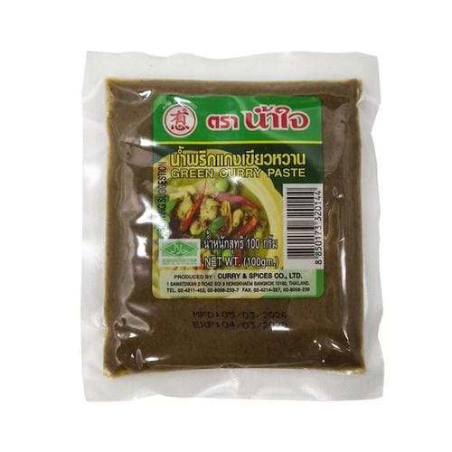 남자이 태국 커리 페이스트 똠양꿍 푸팟퐁커리 요리 CURRY 향신료 그린커리, 100g, 2개(1)