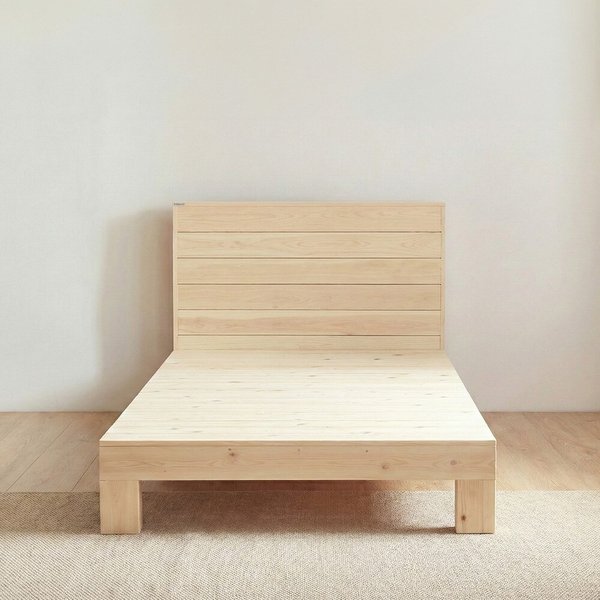 동서가구 라떼 편백나무 통원목 기본헤드 S 침대 프레임 DF928109