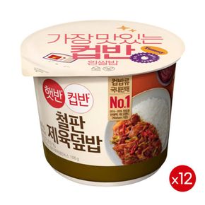 햇반 컵반 철판제육덮밥 256g x 12개입[32485542]