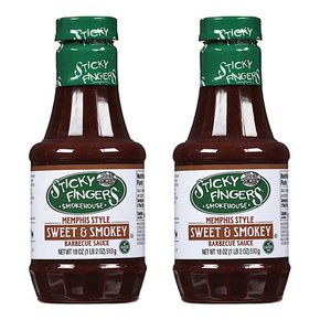 멤피스 오리지널 스티키 핑거 바베큐 소스 Memphis Sticky Fingers Bbq Sauce 510g 2개