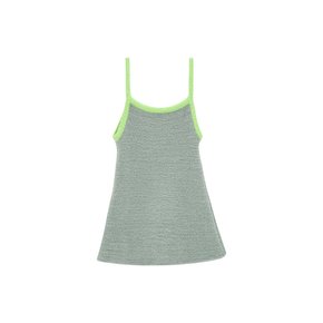 Flower Strap Top_gray lime