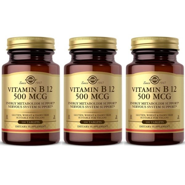 비타민B12 500mcg 100타블렛 X 3통