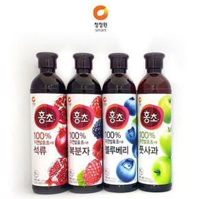 홍초900ml 청정원 자연발효식초 음료 석류 블루베리 건강즙