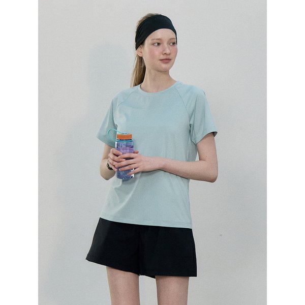 여성 쿨(COOL) 브리즈 라그란 라운드 반팔 티셔츠 LZTS3223