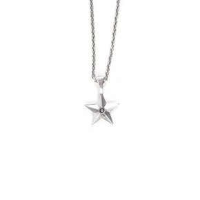 SILVER GEM STAR NECKLACE