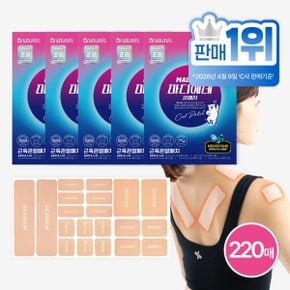 관절에 붙이는 마디에데 근육관절패치 혼합형 5박스(220매) /손가락 관절 원적외선 근육패치 냄새 없는