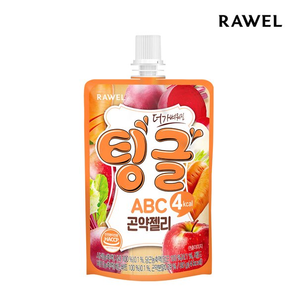 팅글 ABC 곤약젤리 1팩 국내산 사과 비트 당근 사용