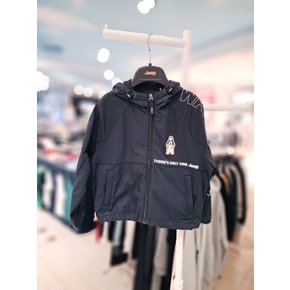 곰와펜 홑겹 바람막이 KP2JPU213 BK
