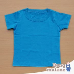 a371 블루라곤 무지반팔티셔츠