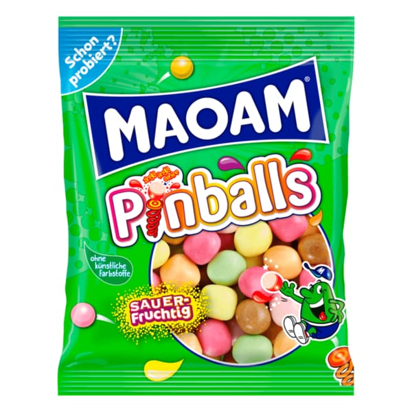 마오암 MAOAM 츄어블 캔디 핀볼 사워 & 프루티 200g