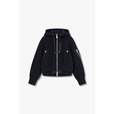 SACAI [사카이] CLASSICS  여성 스웨트 믹스 나일론 트윌 후디 6415320100