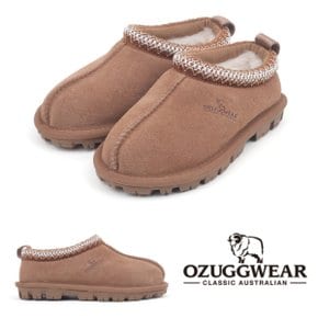 토박스 OZUGGWEAR 털슬립온 키즈 퍼스 슬리퍼 브라운 OZKCD4TSSS11(165~210MM)