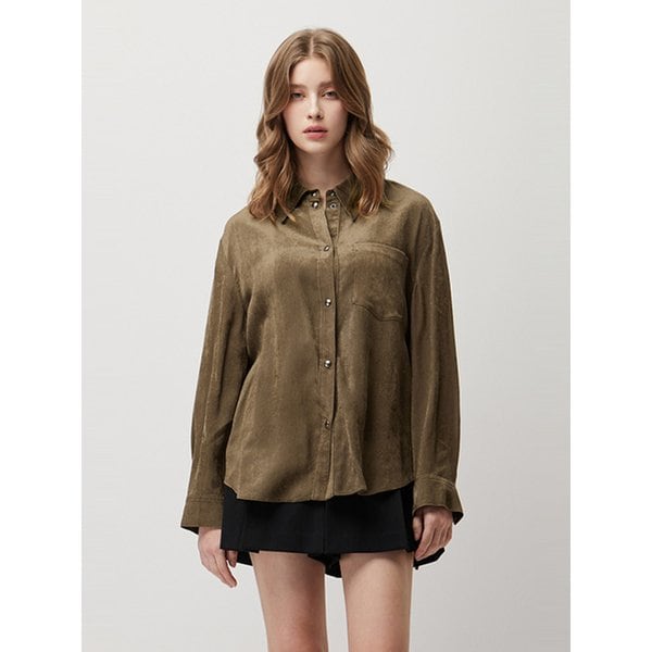 리치 코듀로이 제천 끈 셔츠_SAWS33561BR