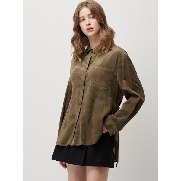 리치 코듀로이 제천 끈 셔츠_SAWS33561BR