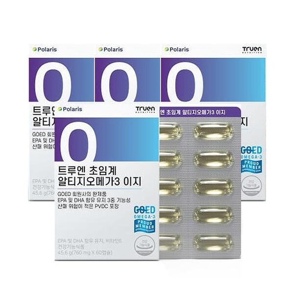 트루엔 초임계 알티지 오메가3 이지 760mg x 60캡슐 4개