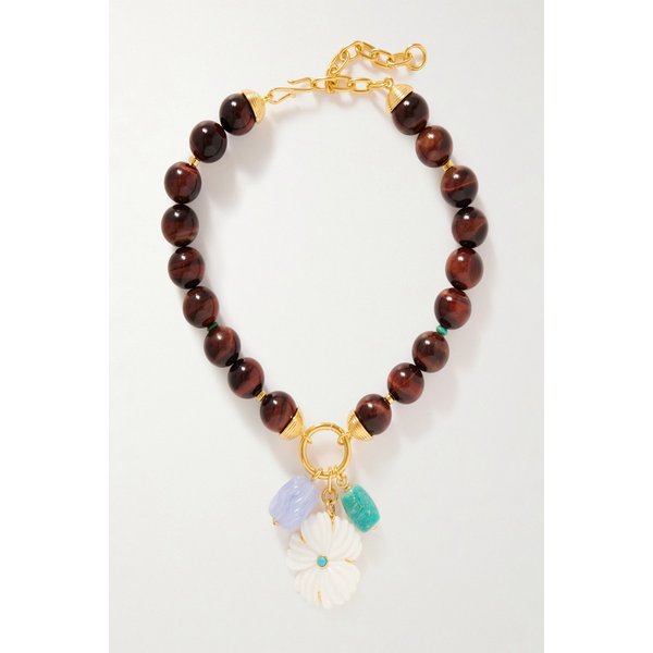 리지 포르투나토 데저트 블룸 골드 플레이트 멀티 스톤 목걸이 46376663162972319