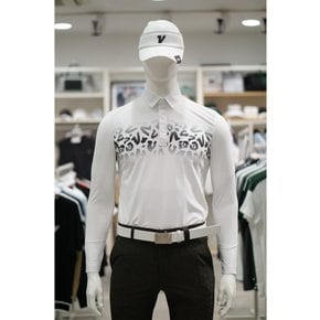 [여주점] 볼빅골프웨어 남성 골프 보더 패턴 냉감소매 카라 긴팔 티셔츠 SM305