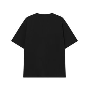 쿨 코튼 C 로고 티셔츠 블랙  CO2602ST01BK