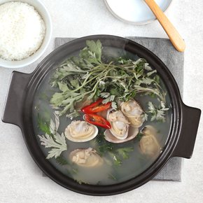 [춘백이네] 바지락쑥국세트 (바지락 500g+쑥 50g)